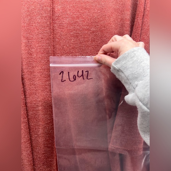 Easel Women's Cowl Neck Sweater in Deep Rust - Picture 9 of 9